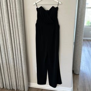 Express Size 6 Strapless Jumpsuit Black.